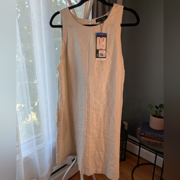 76.Banana Republic Cream Midi Dress - Picture 1 of 2